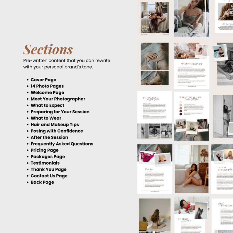 Boudoir Photography Style Guide Template Canva Pre written Boudoir boudoir-photography-style-guide-template-canva-pre-written-boudoir
