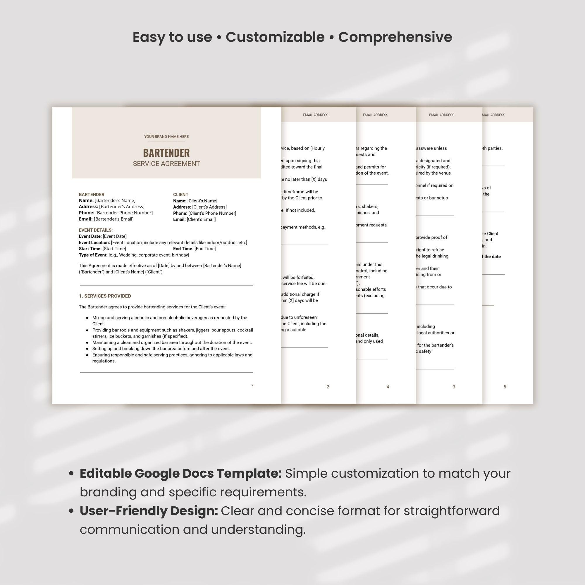Mobile Bartender Contract Template Google Docs Mobile Bar Service Mobile Bartender Contract Template Google Docs Mobile Bar Service