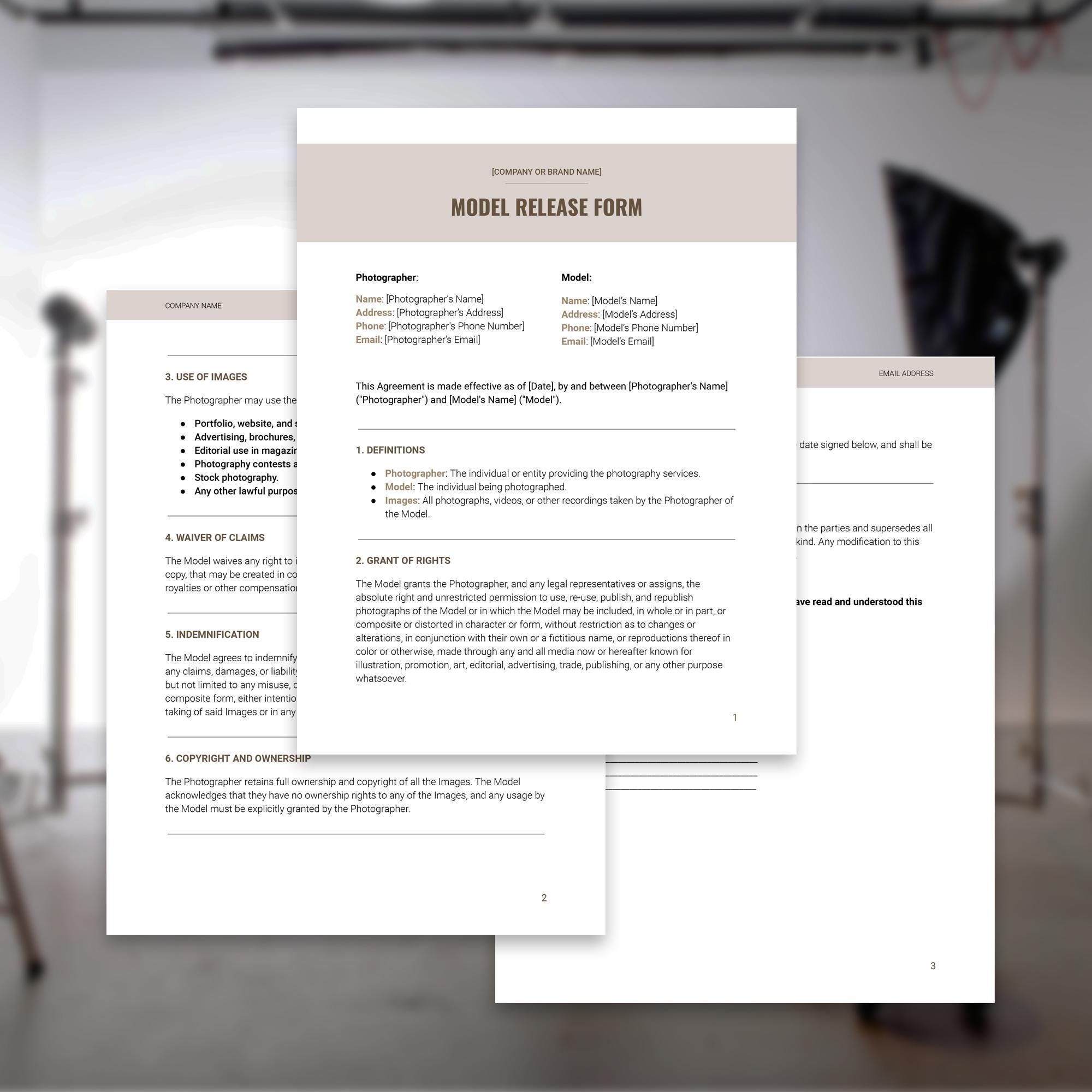 Model Consent Form.pdf Model Release Form for Photographer Google Docs Photo Release Form ...