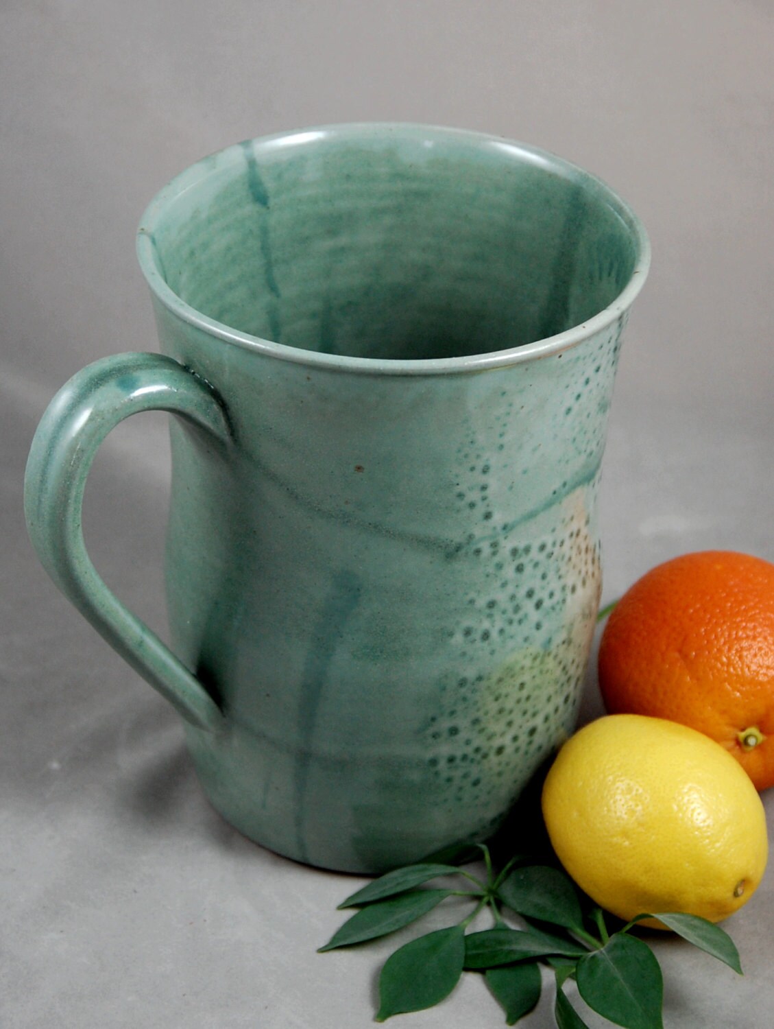 Compost Jar HUGE in Aqua for Kitchen Composting Gifts for Etsy