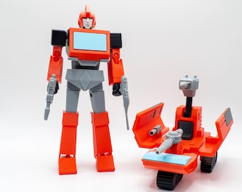 Transformers G1 Ironhide Model Kit: 3D Printed Articulated Robot, DIY or Assembled Toy
