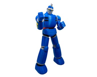 Tetsujin 28 (Iron Man 28 - Gigantor 1980) 3D Printed Robot Model: Articulated Mecha (DIY or Assembled)
