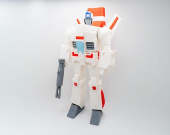 Zestaw modeli Transformers G1 Jetfire: Robot przegubowy drukowany w 3D, zabawka do samodzielnego montażu lub samodzielnego montażu