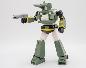 Transformers G1 Hound Model Kit: 3D Printed Articulated Robot, DIY or Assembled Toy