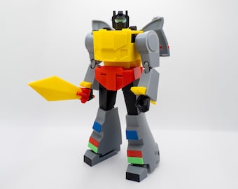 Zestaw modeli Transformers G1 Grimlock: Robot przegubowy drukowany w 3D, zabawka do samodzielnego montażu lub samodzielnego montażu