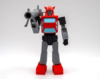 Transformers G1 Cliffjumper-modelset: 3D-geprinte gelede robot, zelfgemaakt of gemonteerd speelgoed