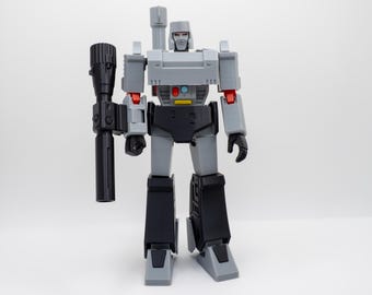 Zestaw modeli Transformers G1 Megatron/Throne: Robot przegubowy drukowany w 3D, zabawka do samodzielnego montażu lub samodzielnego montażu