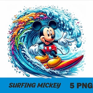 Mickey Mouse Surf - Etsy