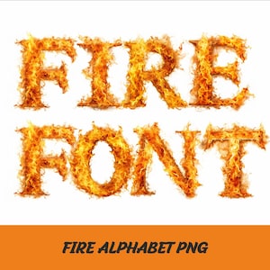 Fire Alphabet Png Font FlameLetters Png Fire Font Flame Alphabet Png