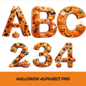 Halloween Pumpkin Alphabet Png Font Halloween Letters Png Pumpkin Font Hallowen Alphabet Png