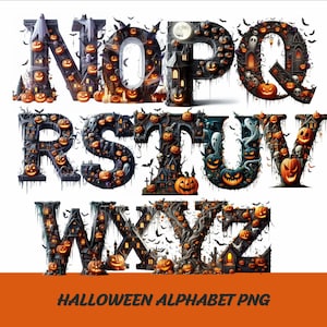 Halloween Ghost Alphabet Png Font Halloween Letters Png Ghost Font ...