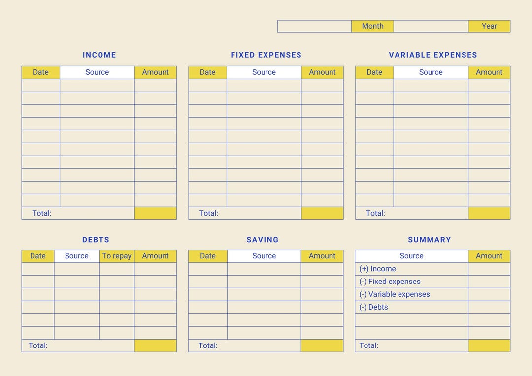 Can You Pay For Hers Monthly His & Hers Monthly Budget Planner | Couples Financial Organizer | Track