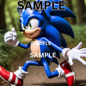 Vibrant Sonic the Hedgehog Art piece