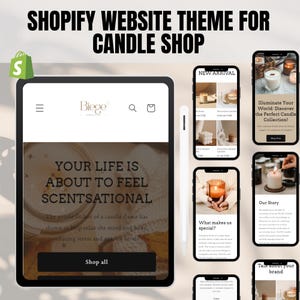 Shopify Website Theme Candle, Shopify Template Candle , Candle Website Template , Candle Website Template Shopify , Candle Template, Shopify