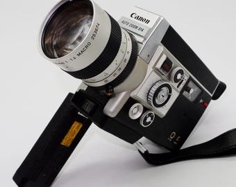 Videocamera elettronica Canon Auto Zoom 814 Super 8 / Ottime condizioni / Testata su pellicola e funzionante