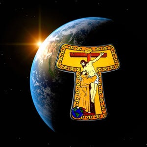 Franciscan Tau Cross Lapel Pin – St. Francis Symbol, Youthful Catholic Gift for Communion, Confirmation or Retreat – Made in USA