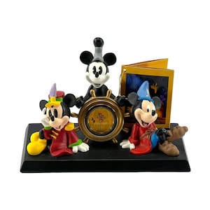 1998 Mickey Mouse Through The Years Desk Clock 75 Years Of Love Laughter Disney