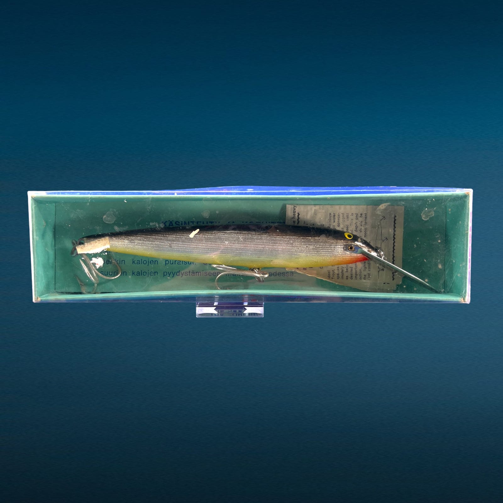 FISHING LURE Vintage Marked 52M51, Gold Minnow, Three Treble Hooks