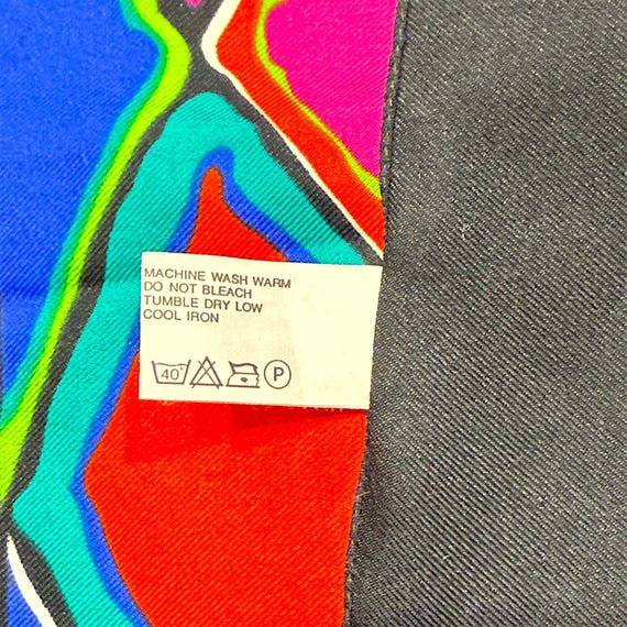 Totes Multicolor Diamond Pattern Polyester Scarf … - image 3