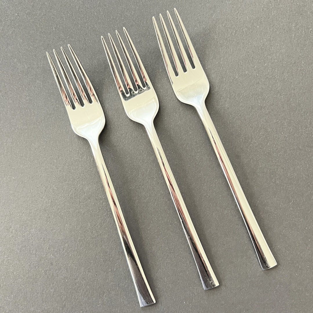 JA Henckels Pavillion Flatware 3 Salad Forks 18/10 Stainless Etsy