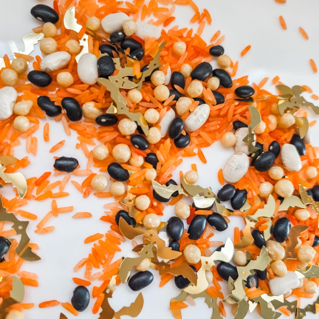 Feeling Batty: Sensory Rice Bin Filler | Sensory Play - Etsy