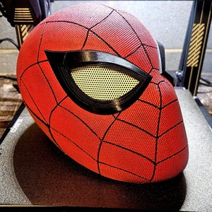 Spiderman mask from Spiderman 2, 3d printed helmet with removable backplate