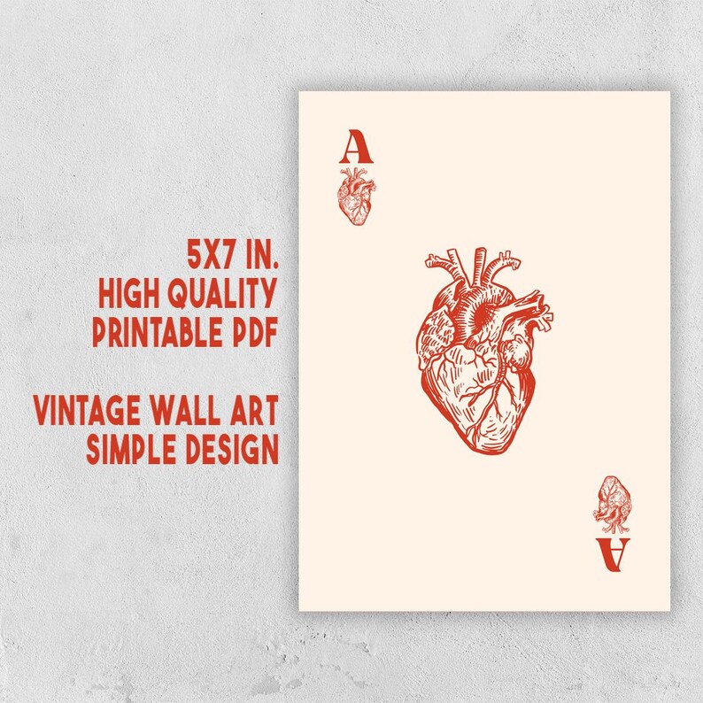 Vintage Red Prints, Aesthetic Trendy Wall Art, Set of 10, College Dorm ...