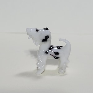 Glass Dog Figurine