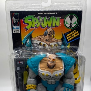 1994 Vintage McFarlane Spawn Overtkill Action Figure with Special Edition Comic Book, Never Opened