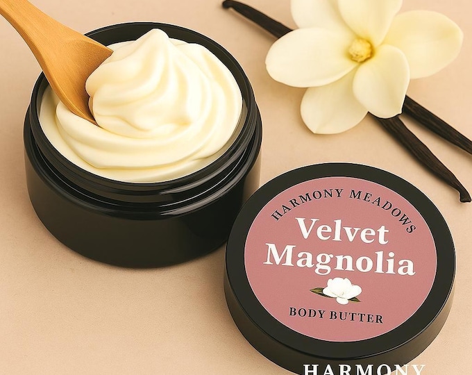 Luxurious Magnolia Infused Body Butter - Soft Floral Scent, Hydrating Moisturizer