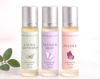 Essential Oil Roll On, Certified Aromatherapist Crafted, Natural Aromatherapy Blend, Custom Blends