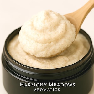 Foaming Sugar Scrub,  Exfoliating Body Polish with Essential Oils, 8oz & 4oz Spa Skincare Gift