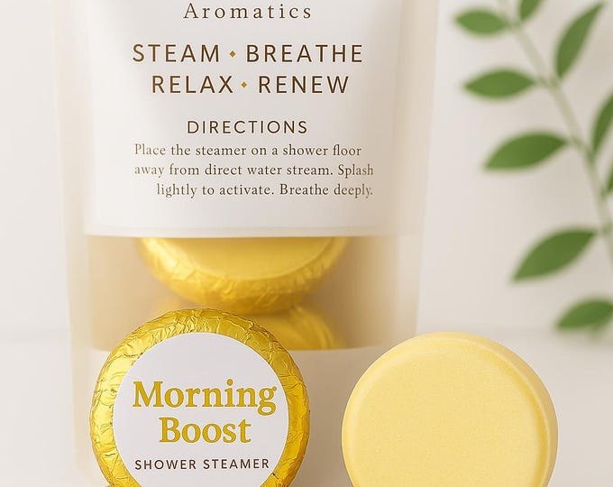 Spa Gift Set: Aromatherapy Shower Steamers - Unwind, Breathe Easy, Energize | Essential Oil Shower Bombs