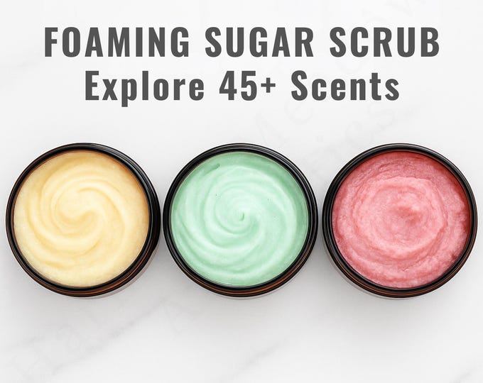 Foaming Sugar Body Scrub with Natural Oils