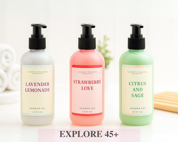Sulfate-Free Shower Gel – Essential Oil + Botanical Fragrance Cleanser