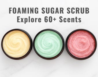Foaming Sugar Body Scrub with Natural Oils