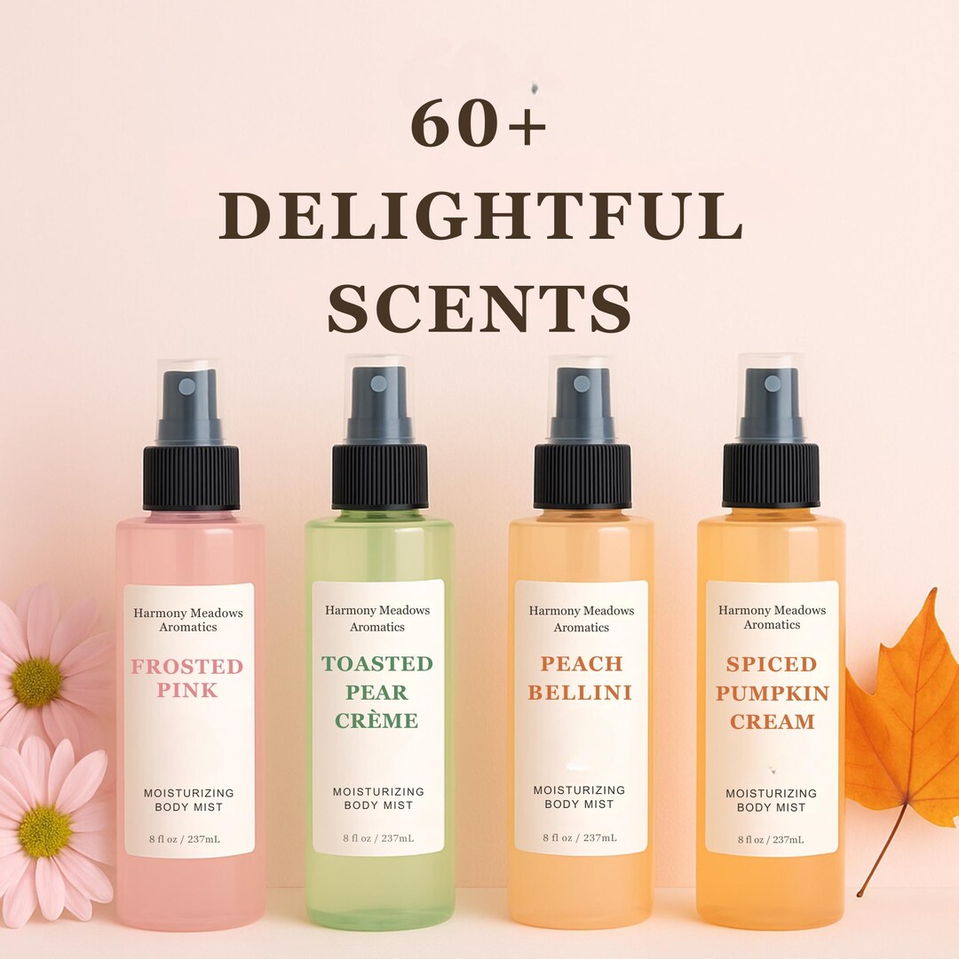 Moisturizing Body Mist, 70 Scents, Hair & Body Aromatherapy Mist With ...