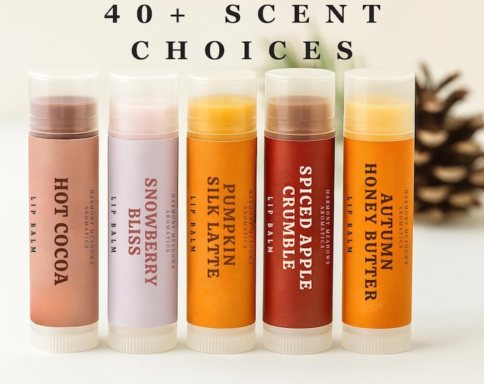 Natural Lip Balm, Organic Lip Care with Essential Oils