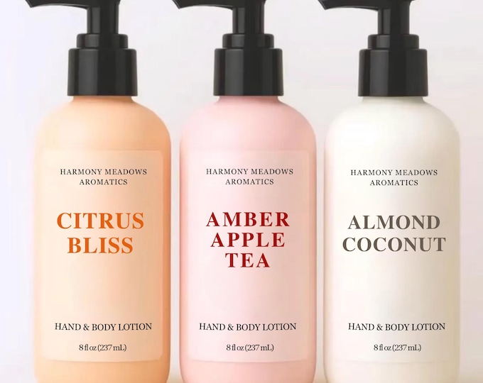 Natural Hand & Body Lotion – Signature Scents