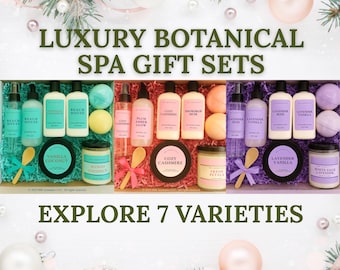 Luxury Self Care Gift Box Collection with Essential Oils and Botanical Scents