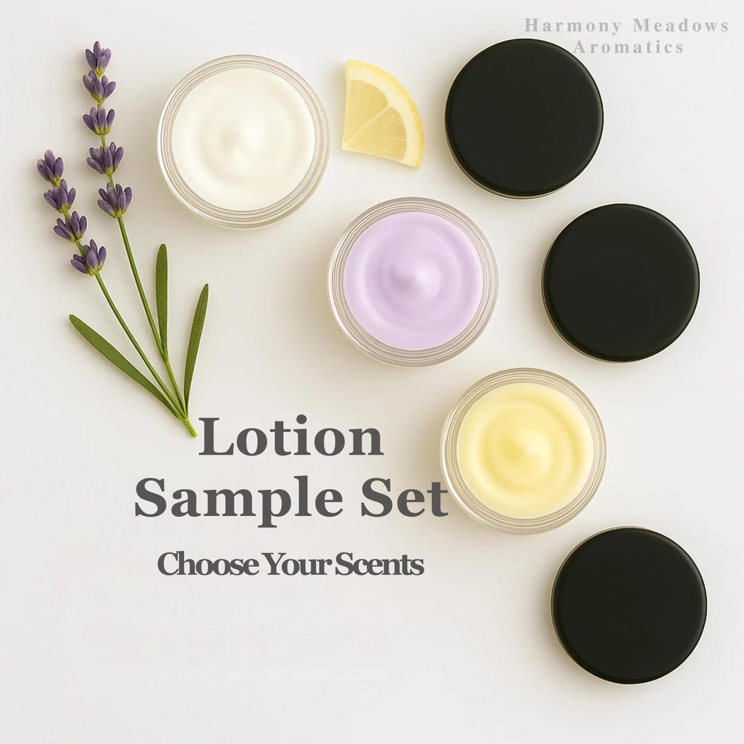 Sample Lotion Design Lotion Sample Set, 100+ Scents! Plant-based Moisturizer, Choose 3 ...