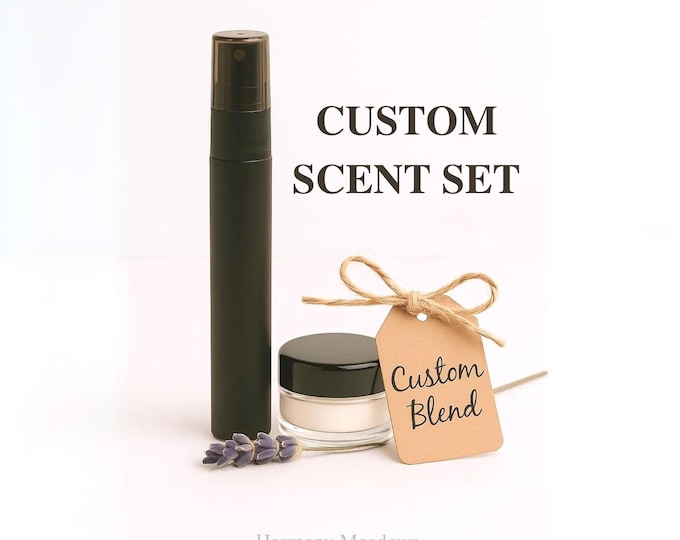 Custom Scent Sample Set – 2 Trial Sizes of Your Choice – Personalized Aromatherapy Body Care – Crafted by Certified Aromatherapist