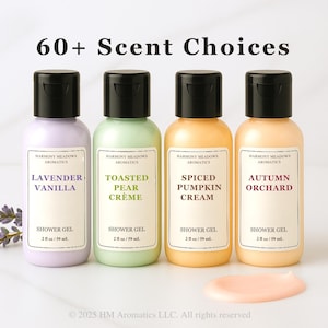 70 Scents! Shower Gel, Sulfate-Free Body Wash, Travel Size & Gift, Daily Self-Care
