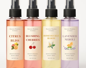 Moisturizing Hair & Body Aromatherapy Spray – Alcohol-Free Hydrating Mist