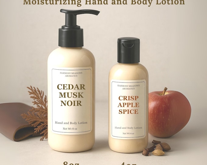 Botanical Body Lotion – Aromatherapeutic Skincare with Earthy, Woodsy, and Masculine-Leaning Scents