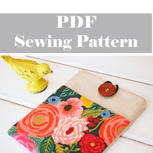 Kindle Paperwhite Case Sewing Pattern How to Make kindle Cover tutorial, DIY basic kindle sleeve, PDF kindle travel Sleeve Ebook image 2