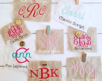 Three letter monogram or name monogram Add on For Oh Koey Sleeves