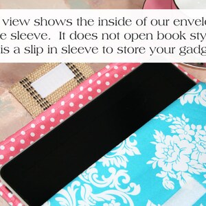 Kindle Cover, Chevron Kindle Case, Orange Nook Sleeve, Padded Ereader Case, Custom Sleeve in Sunset Chevron image 5