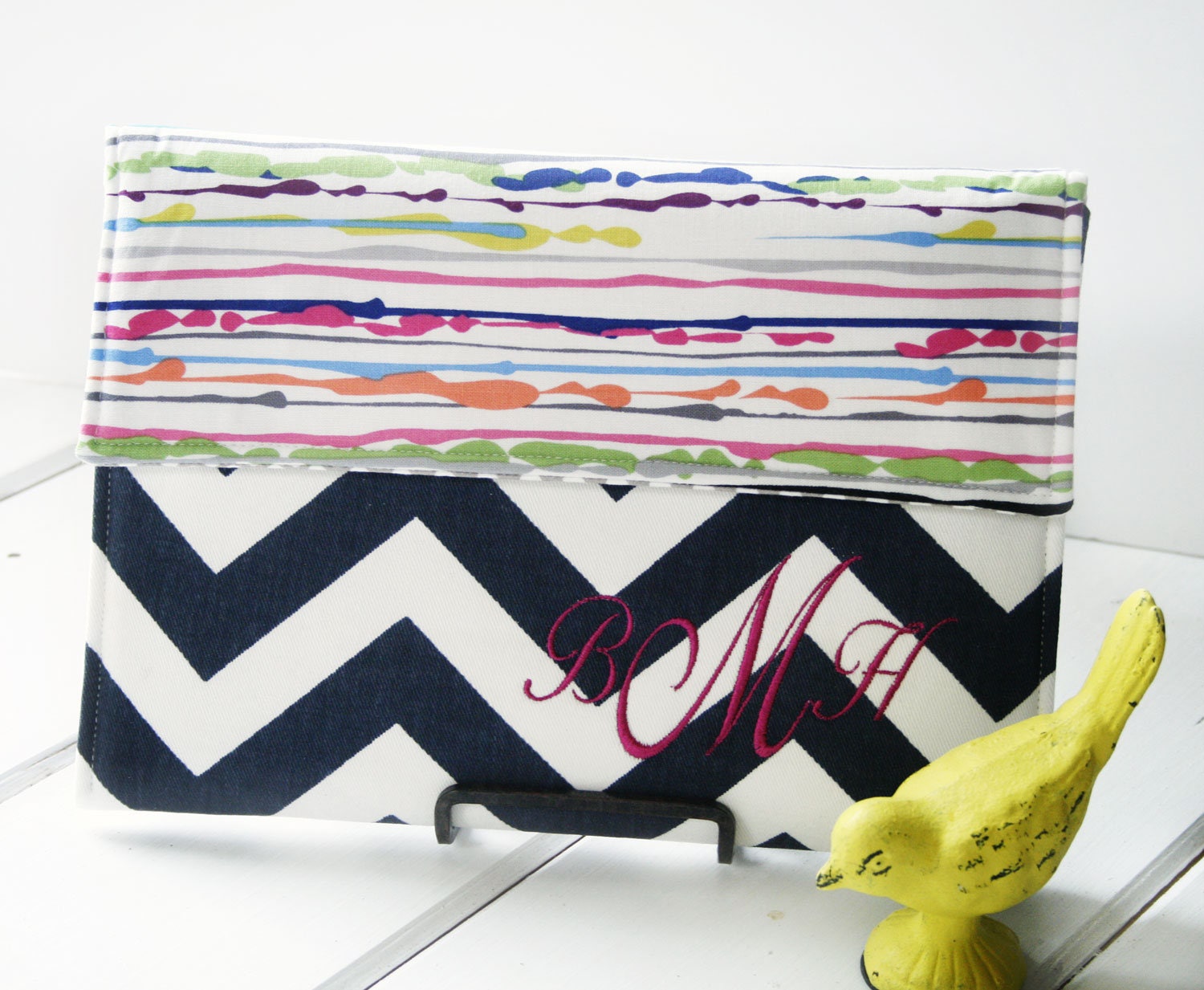 Monogrammed kindle paperwhite case chevron kindle case Etsy