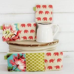 Fabric Charger Cord Cubbies: Travel Zipper Pouches